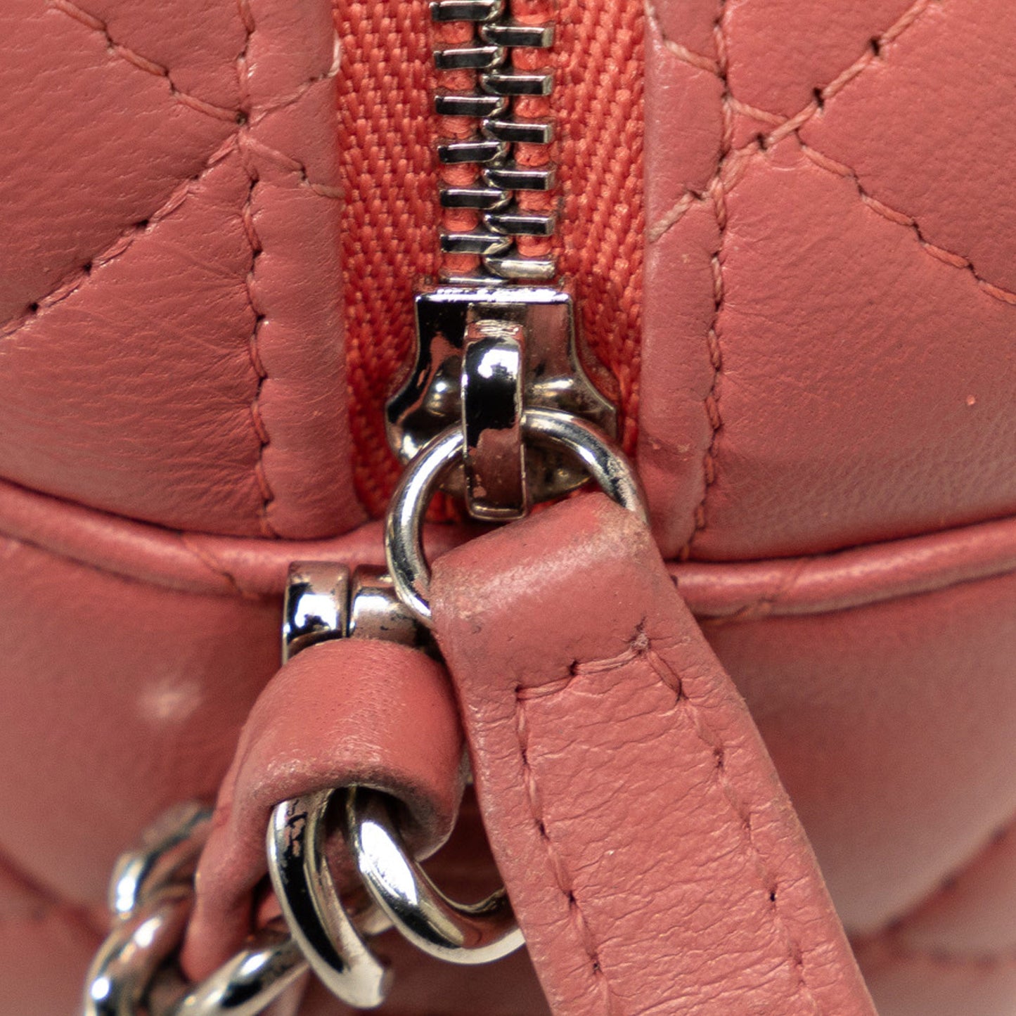 Chanel Mini Lambskin Camera Case Pink