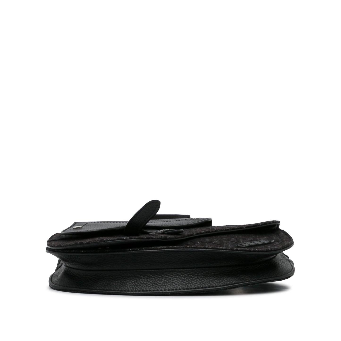 Dior Oblique Canvas Saddle Messenger Bag Black