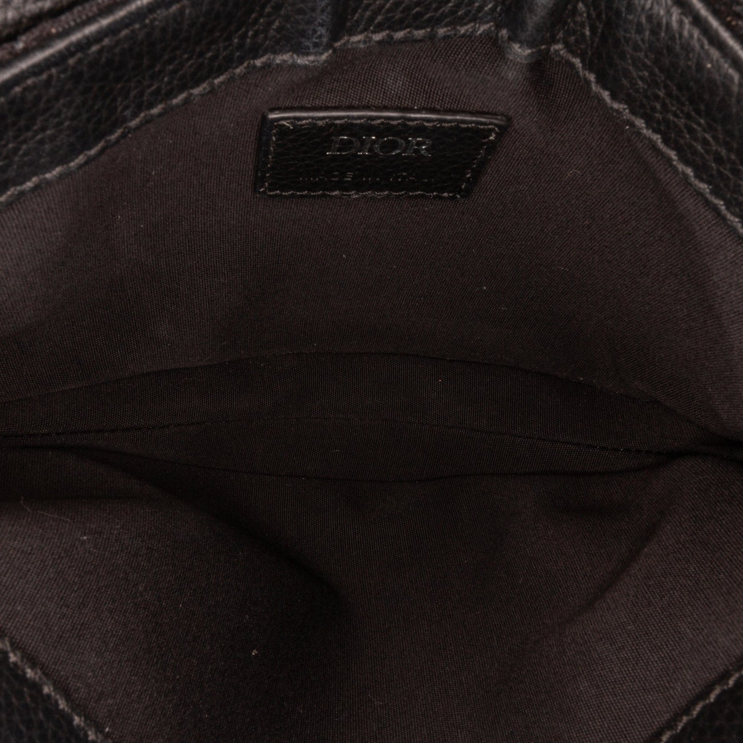 Dior Oblique Canvas Saddle Messenger Bag Black