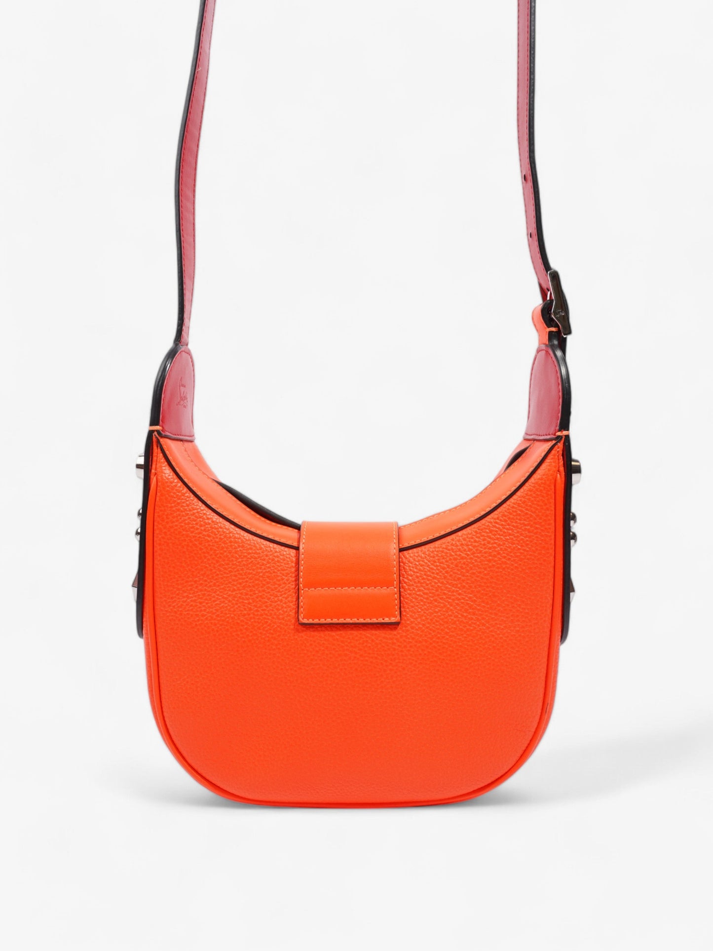 Christian Louboutin Carasky Neon Orange Leather Mini