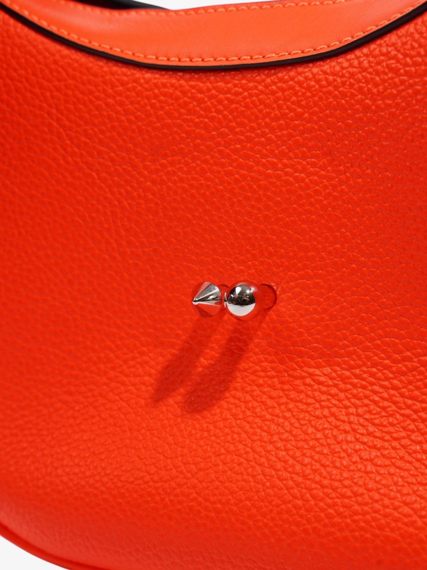 Christian Louboutin Carasky Neon Orange Leather Mini