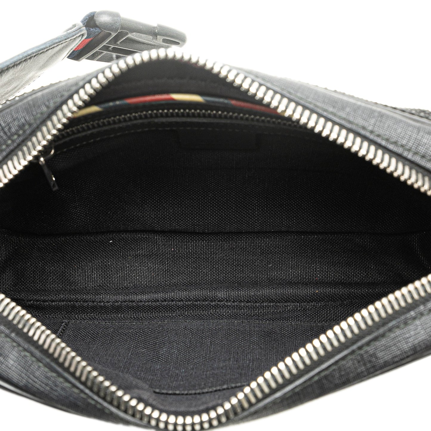 Gucci GG Supreme Web Night Courrier Belt Bag Black