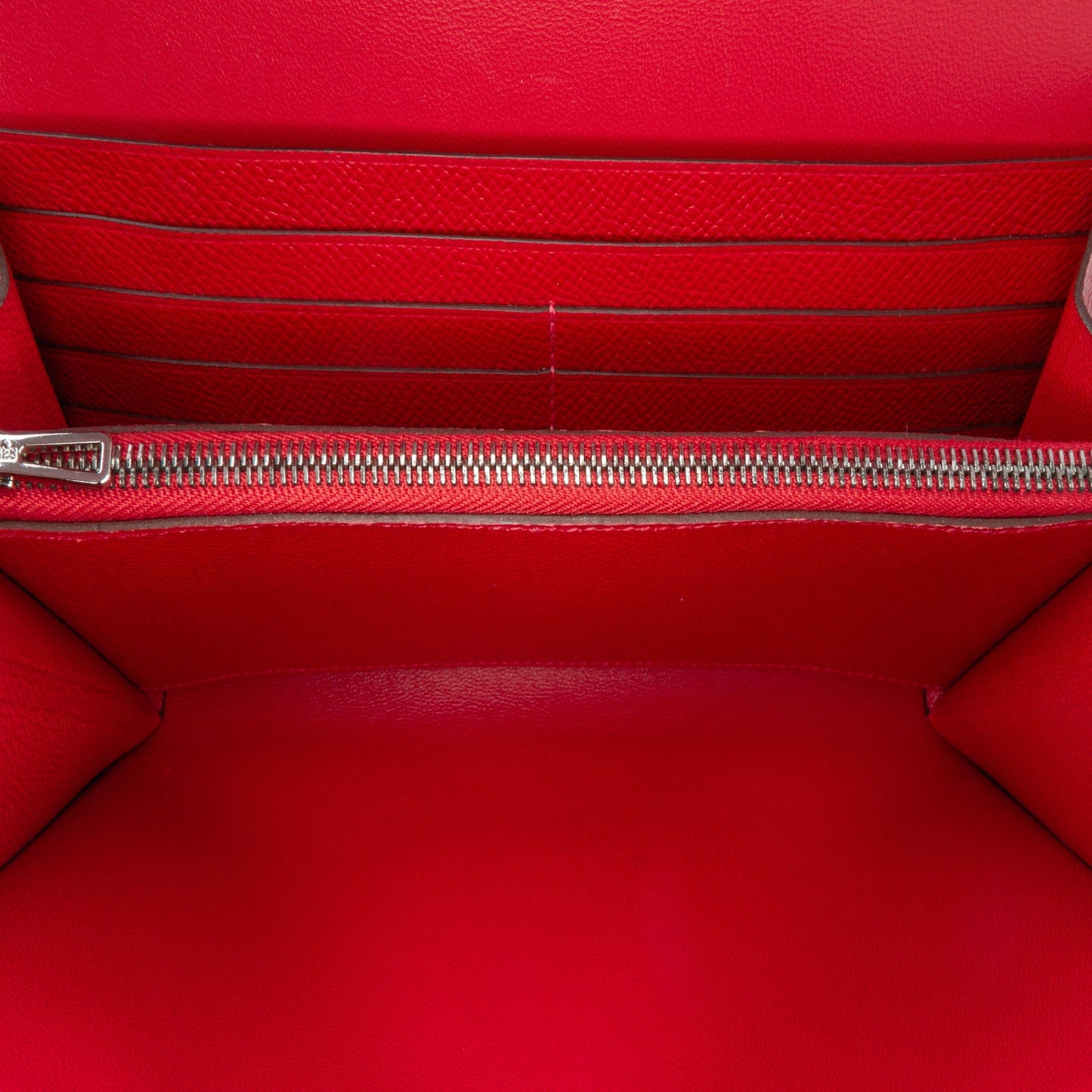 Hermès Epsom Constance Long To Go Wallet Red