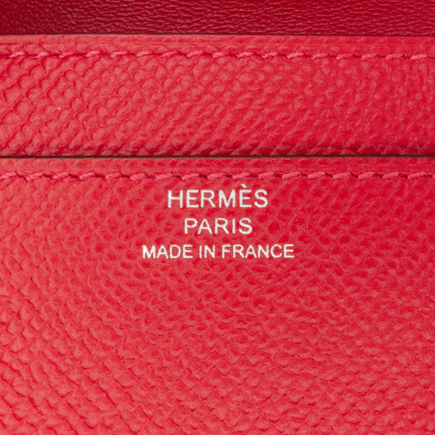 Hermès Epsom Constance Long To Go Wallet Red
