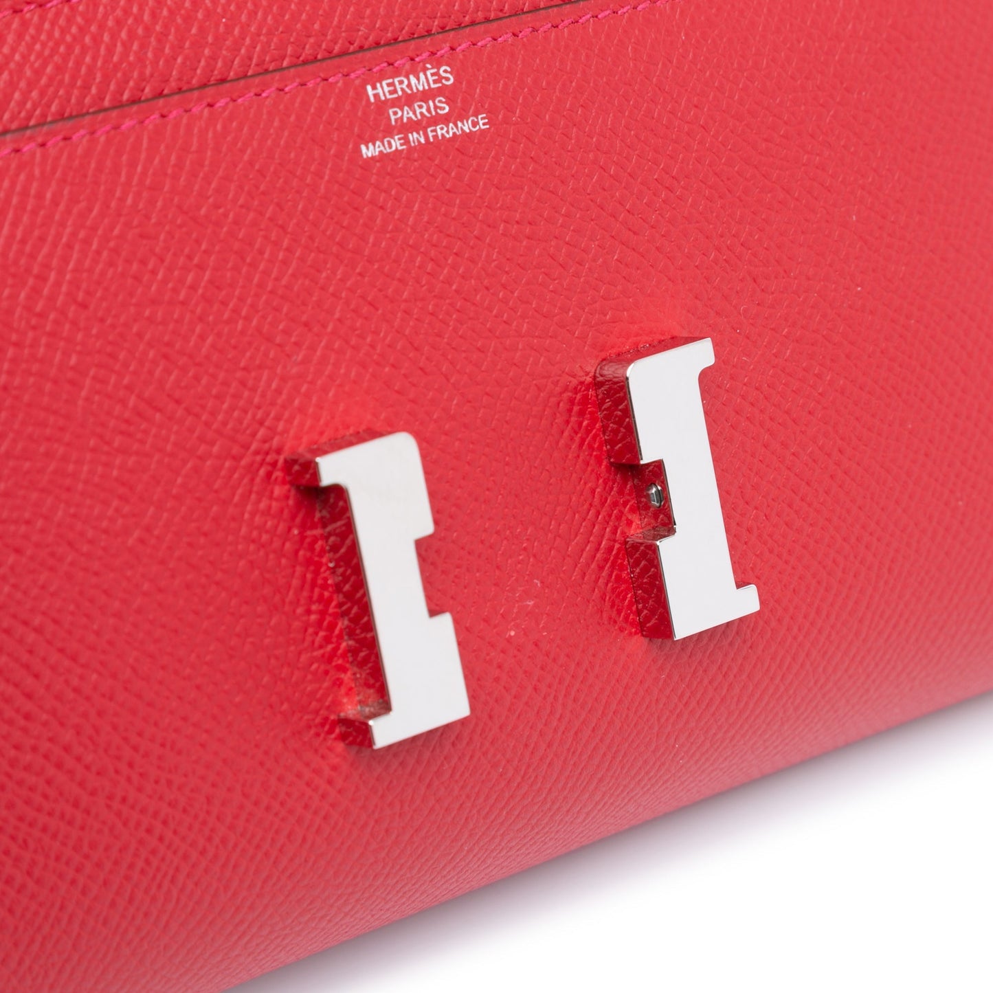 Hermès Epsom Constance Long To Go Wallet Red