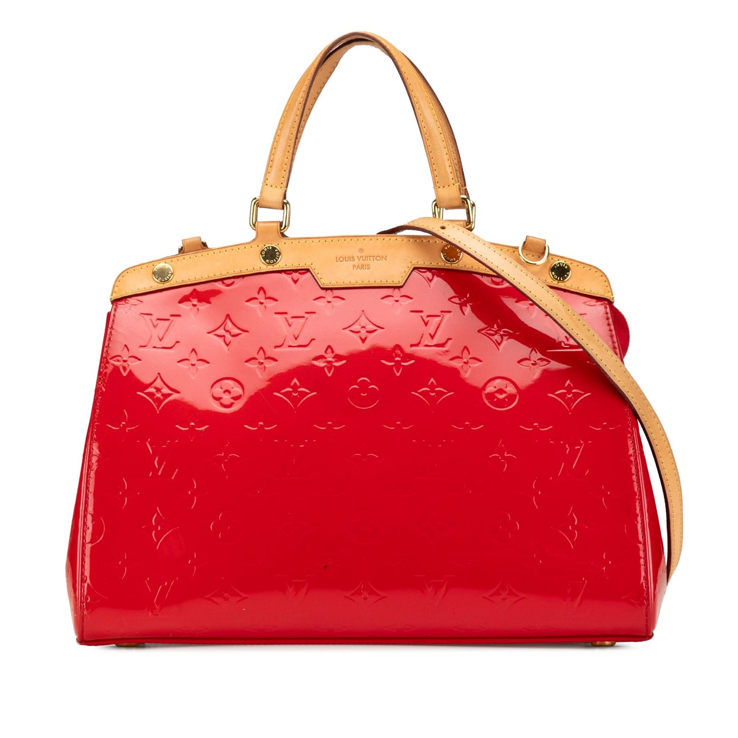 Louis Vuitton Monogram Vernis Brea MM Red
