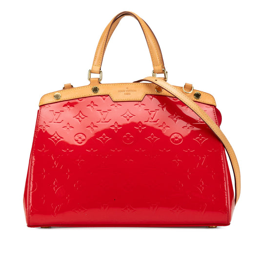 Louis Vuitton Monogram Vernis Brea MM Red