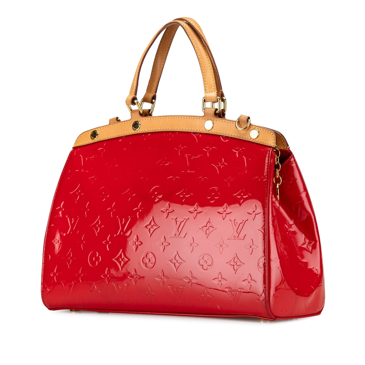 Louis Vuitton Monogram Vernis Brea MM Red