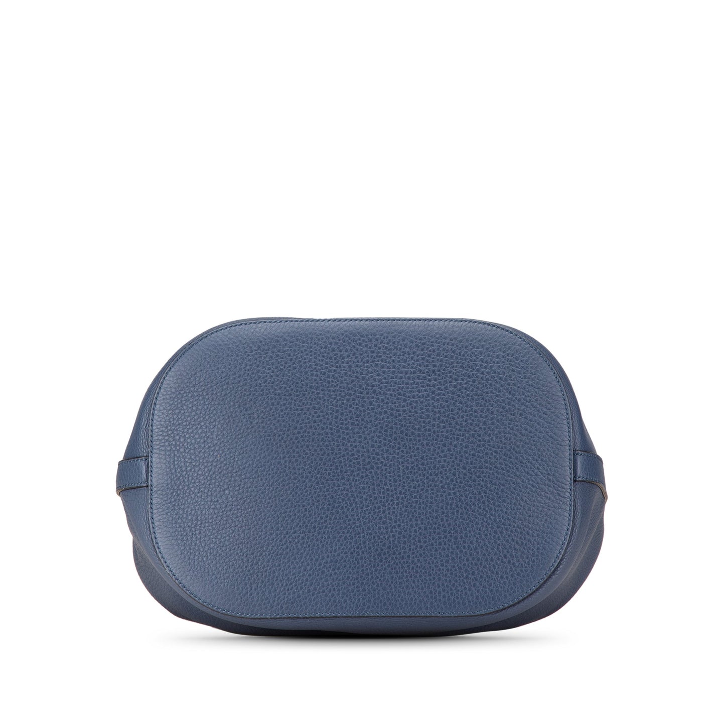 Gucci Leather Miss Bamboo Tassel Bucket Bag Blue