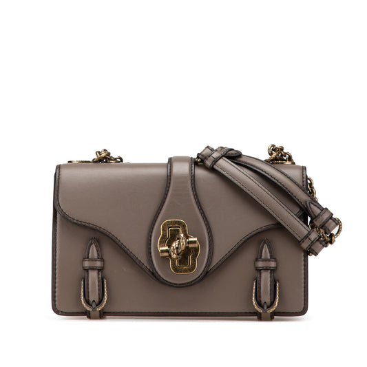 Bottega Veneta French Calf City Knot Shoulder Bag Brown