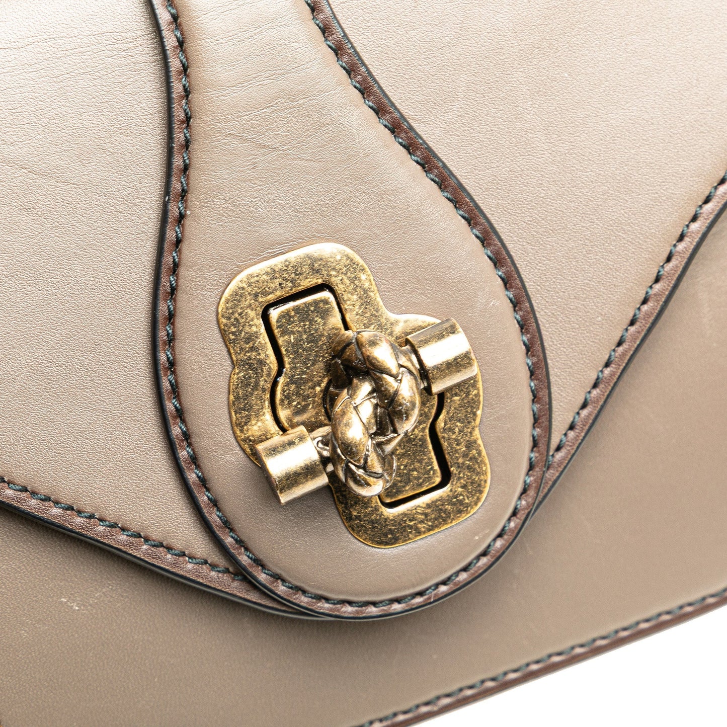 Bottega Veneta French Calf City Knot Shoulder Bag Brown
