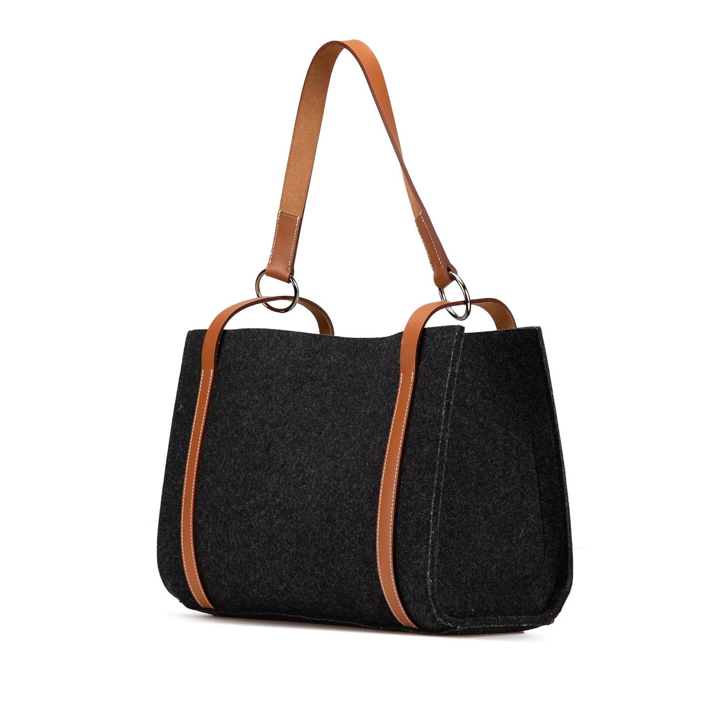 Hermès Felt and Vache Hunter Cabalicol Gray