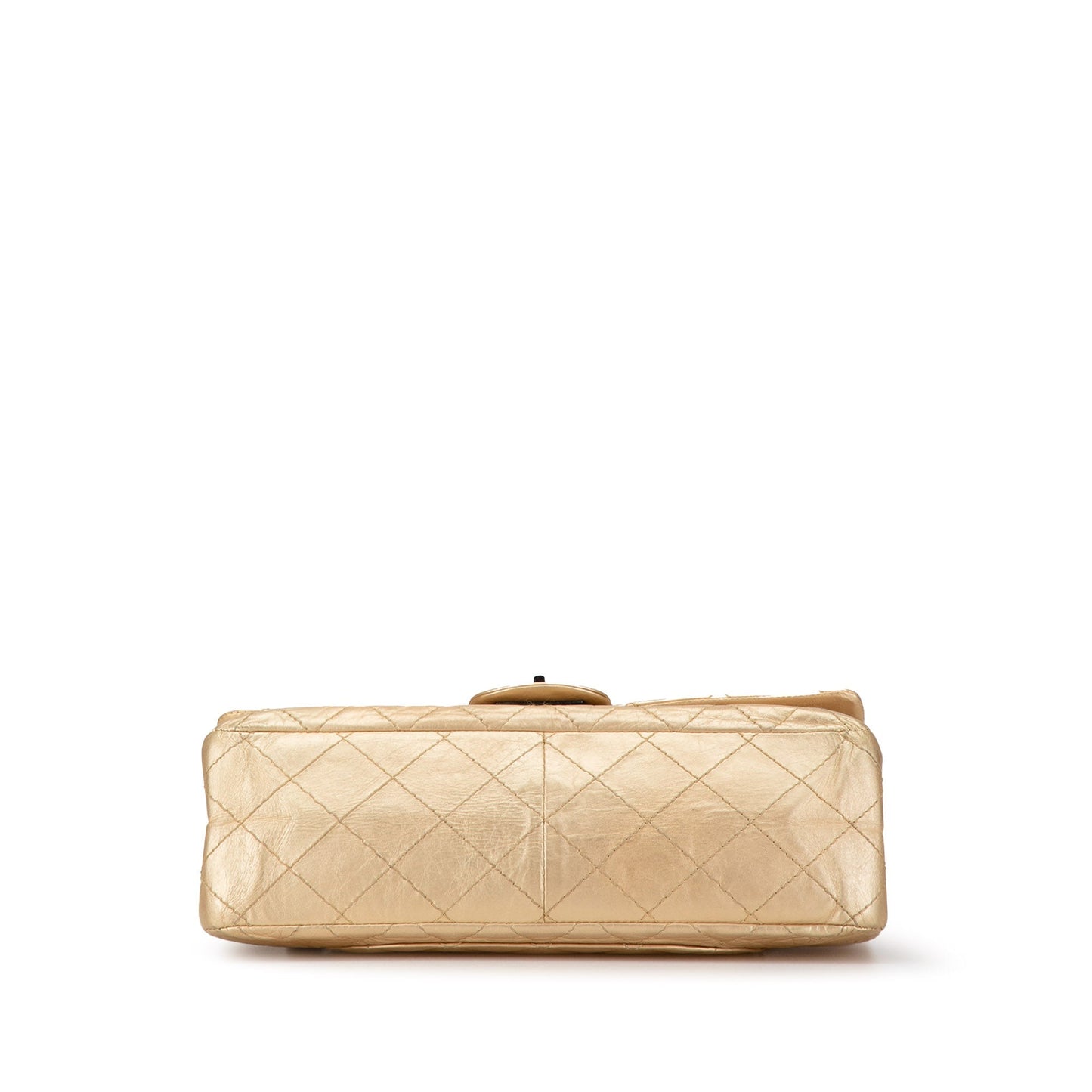 Chanel Aged Calfskin Reissue 2.55 Double Flap 227 Gold