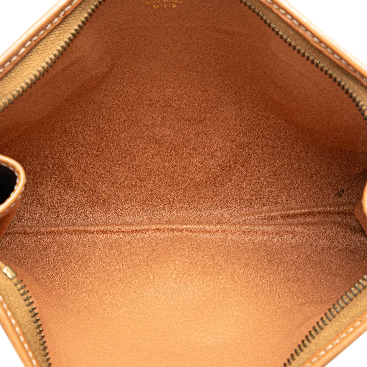 Celine Macadam Coated Canvas Clutch Brown