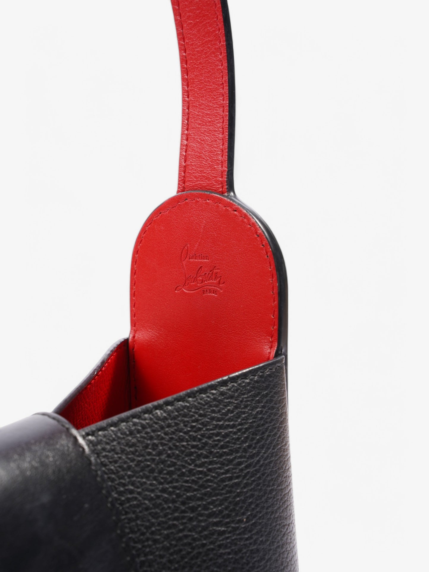 Christian Louboutin Carasky Mini Bucket Bag Black Leather