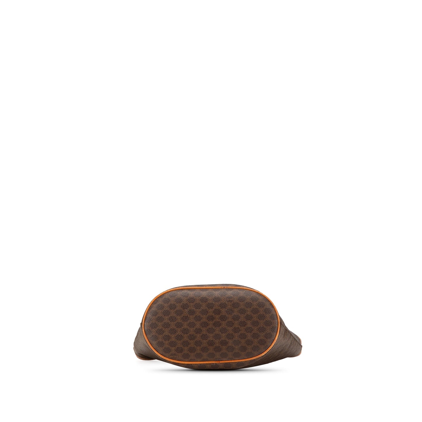 Celine Macadam Coated Canvas Shoulder Bag Brown