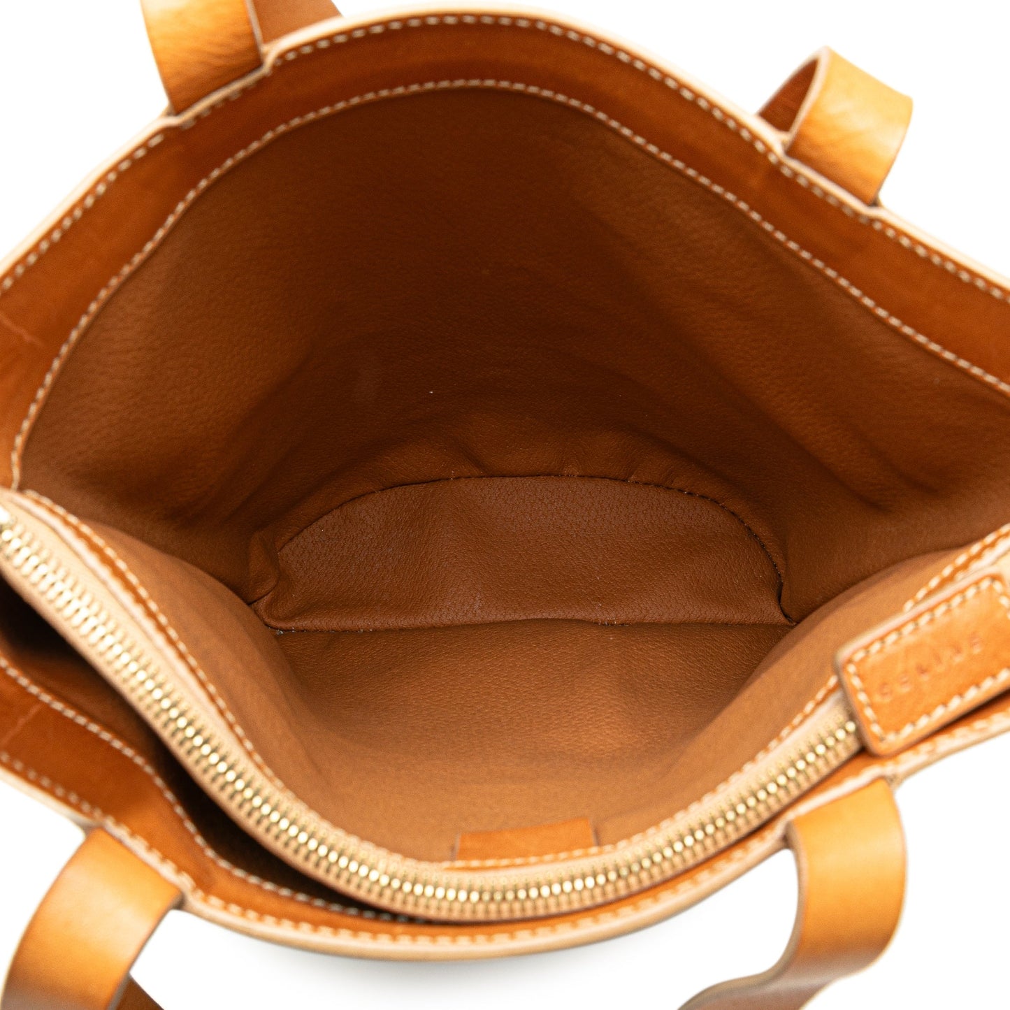 Celine Macadam Coated Canvas Shoulder Bag Brown
