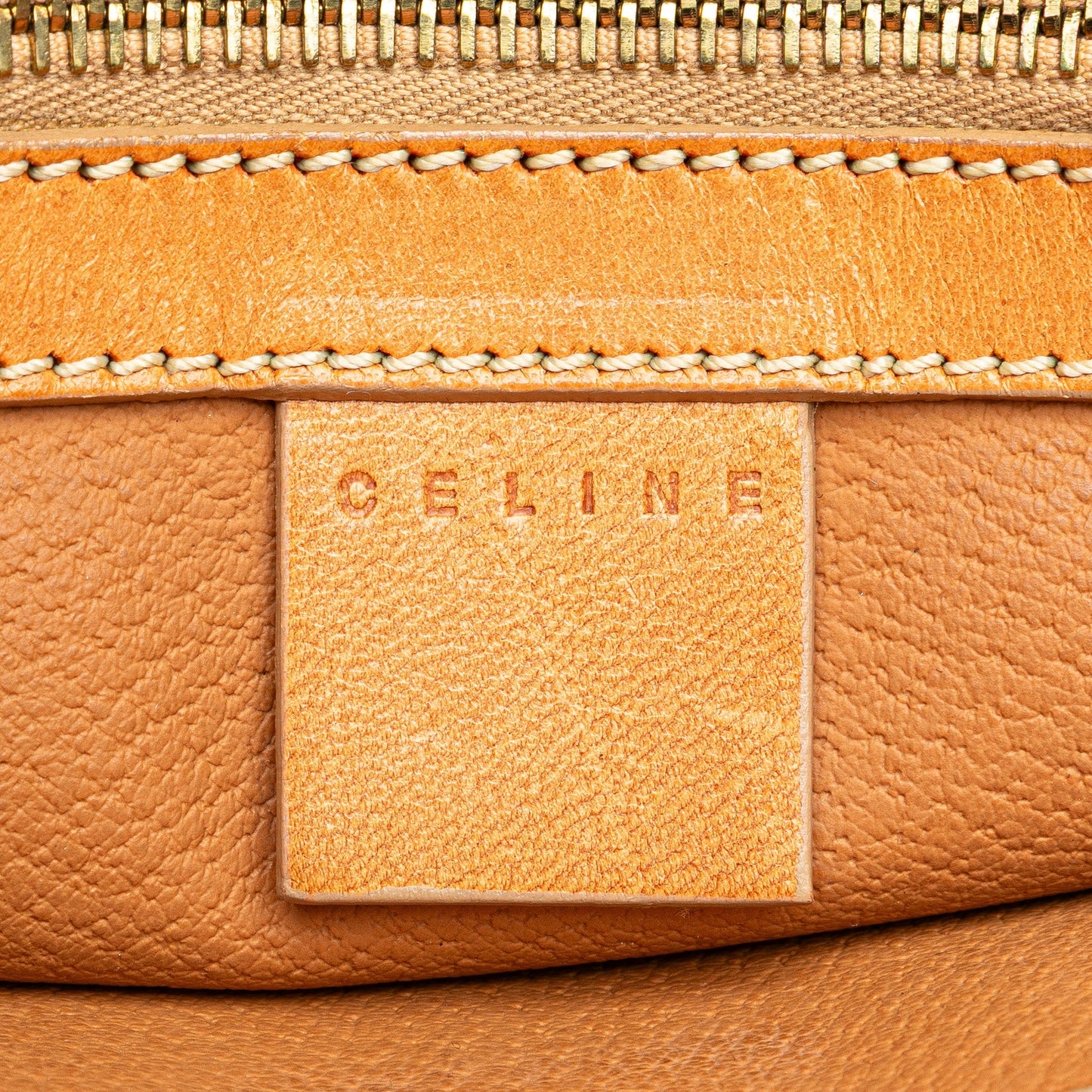 Celine Macadam Coated Canvas Shoulder Bag Brown