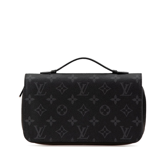Louis Vuitton Monogram Eclipse Zippy XL Wallet Black