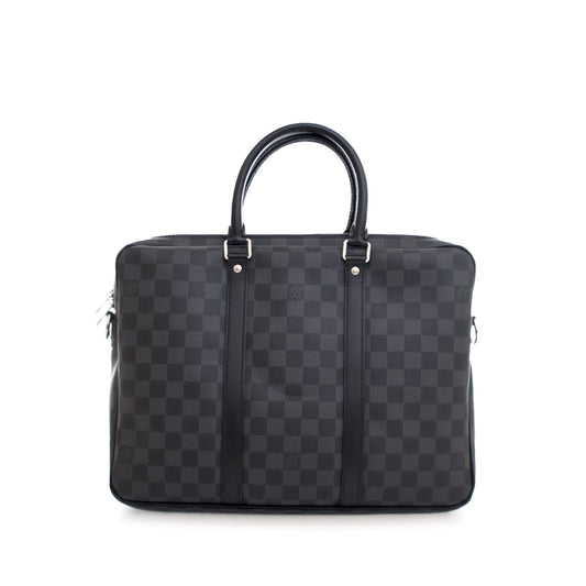 Louis Vuitton Damier Graphite Porte Documents Voyage  PM Black