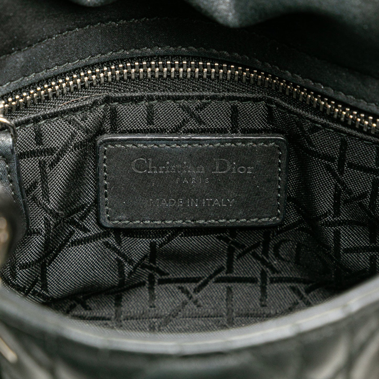 Dior Mini Lambskin Cannage Lady Dior Black