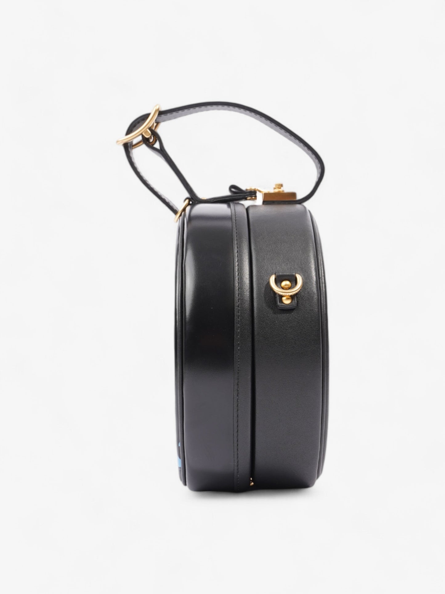 Louis Vuitton Anachro Bleu Petite Boite Chapeau Black / Blue Leather