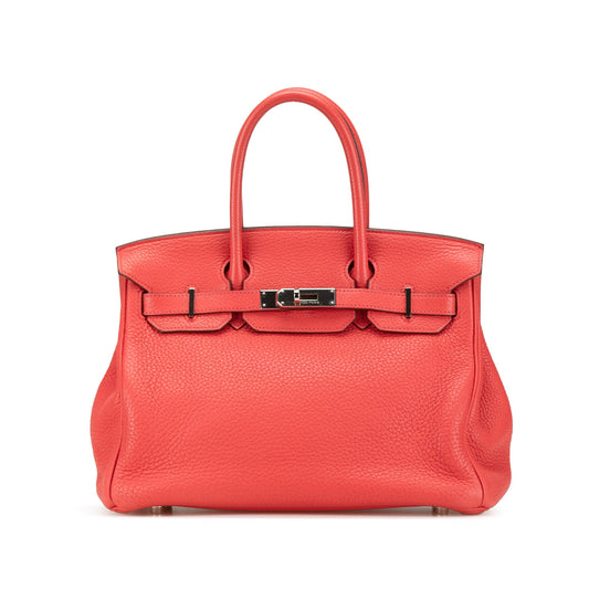 Hermès Clemence Birkin Retourne 30 Pink