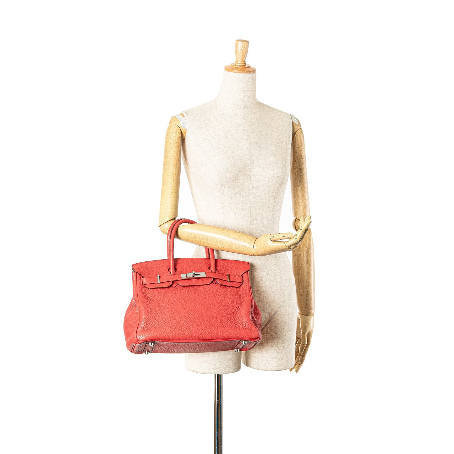 Hermès Clemence Birkin Retourne 30 Pink