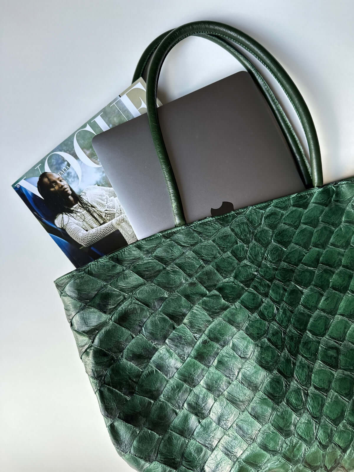 Delray Shopper - Verdant Green  Pirarucu