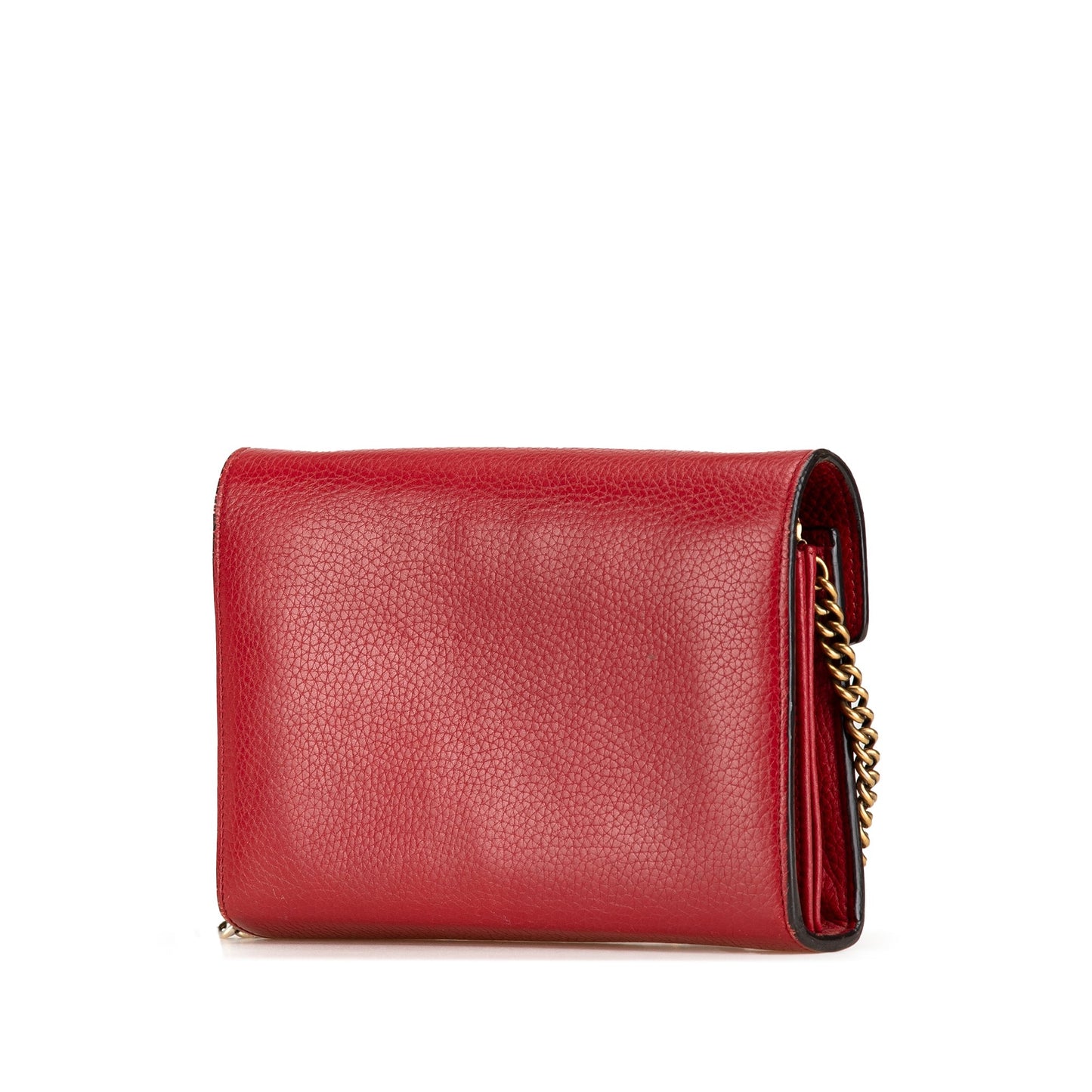 Gucci GG Marmont Wallet on Chain Red