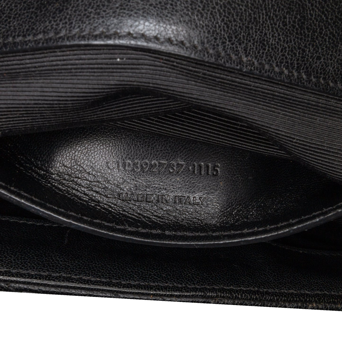 Saint Laurent Medium Monogram Chevron Sheepskin College Bag Black