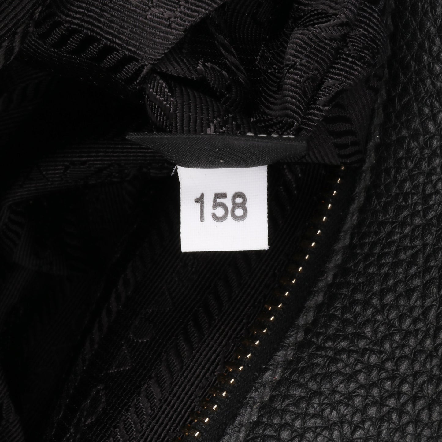 Prada Vitello Daino Zip Top Satchel Black