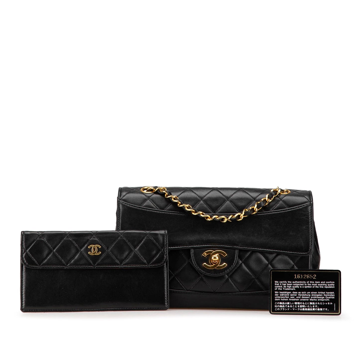 Chanel Medium CC Quilted Lambskin Single Flap Black