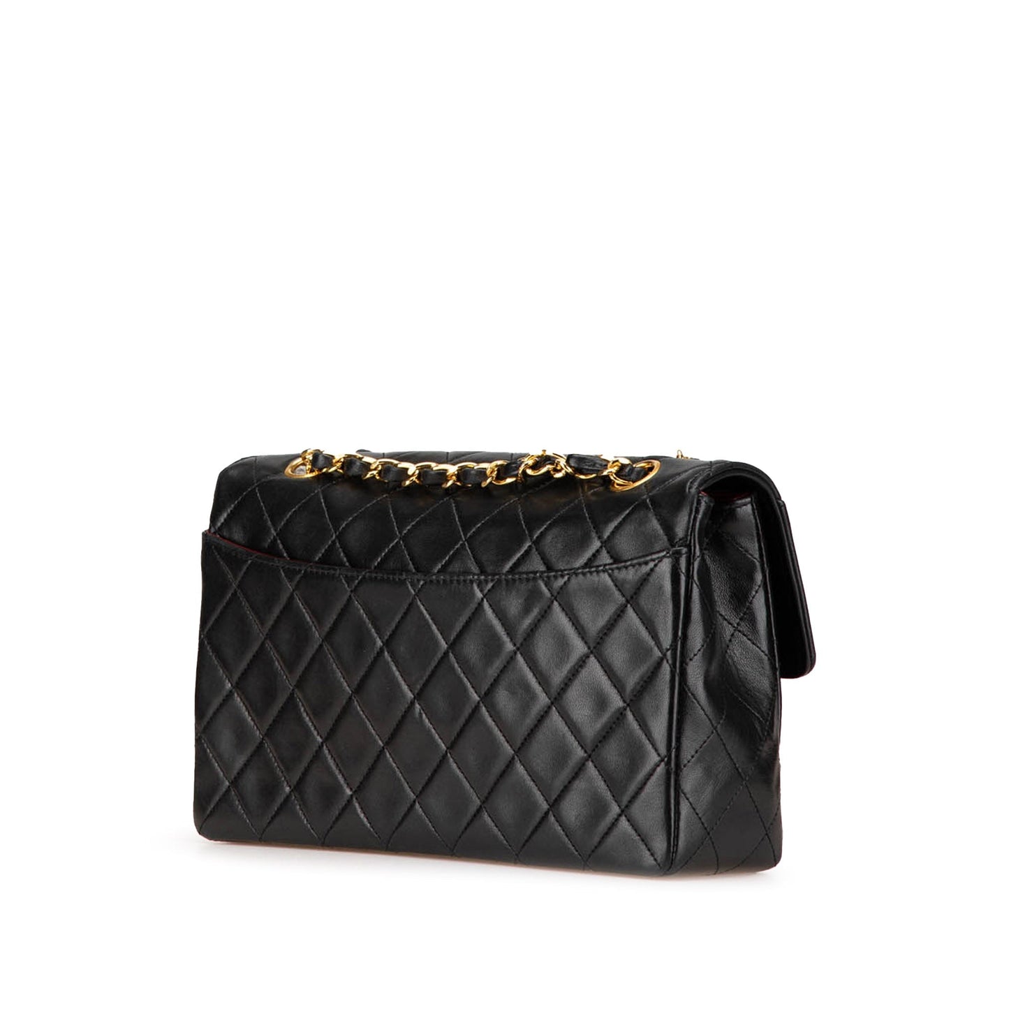 Chanel Medium CC Quilted Lambskin Single Flap Black