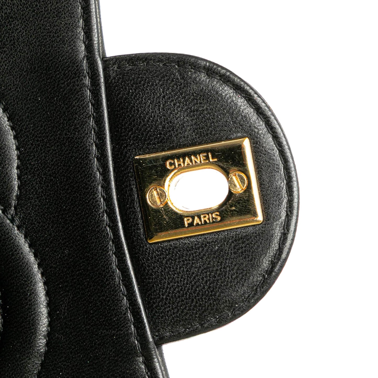 Chanel Medium CC Quilted Lambskin Single Flap Black
