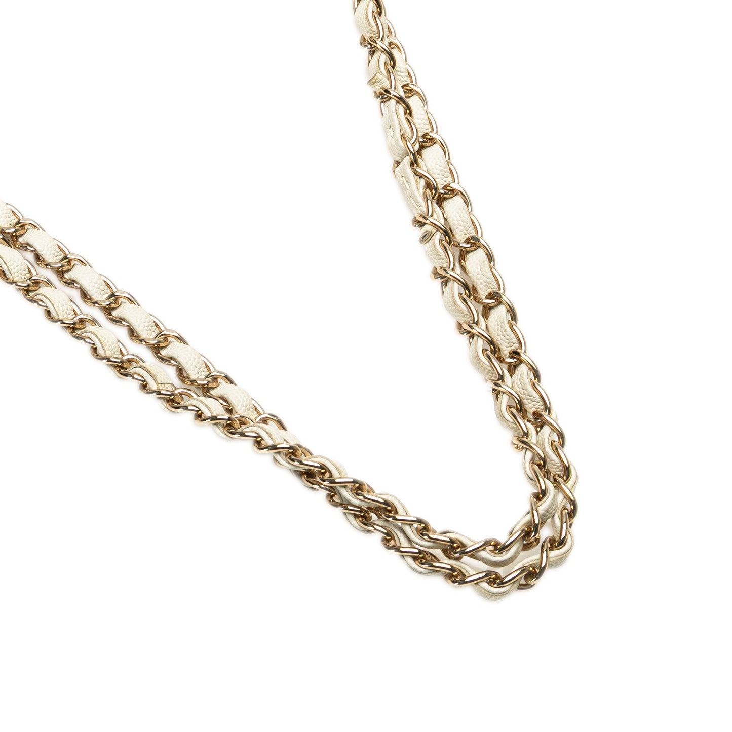Chanel Medium Classic Caviar Double Flap White
