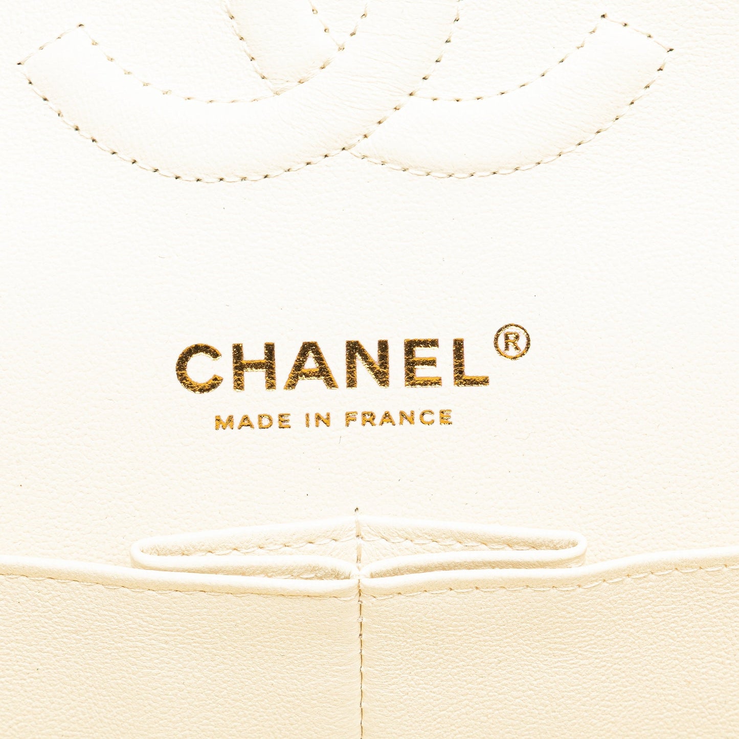 Chanel Medium Classic Caviar Double Flap White
