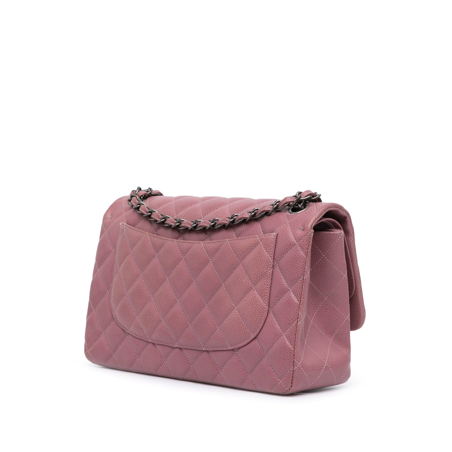 Chanel Jumbo Classic Caviar Double Flap Pink