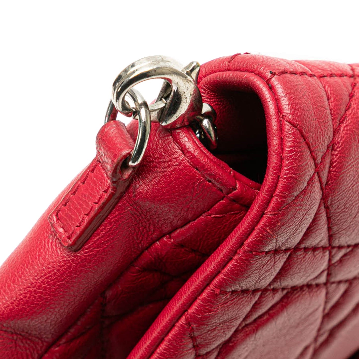 Dior Lambskin Cannage Miss Dior Promenade Crossbody Red