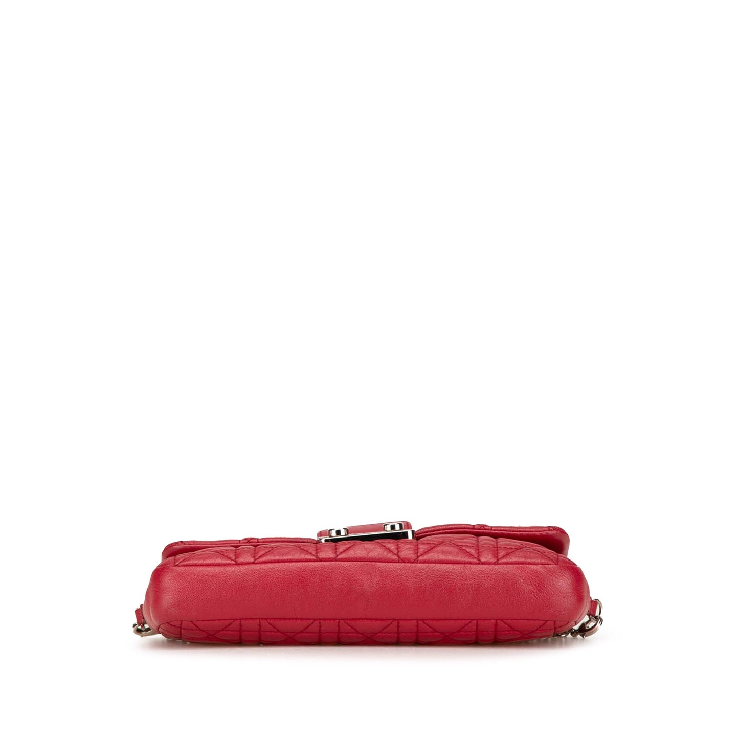 Dior Lambskin Cannage Miss Dior Promenade Crossbody Red