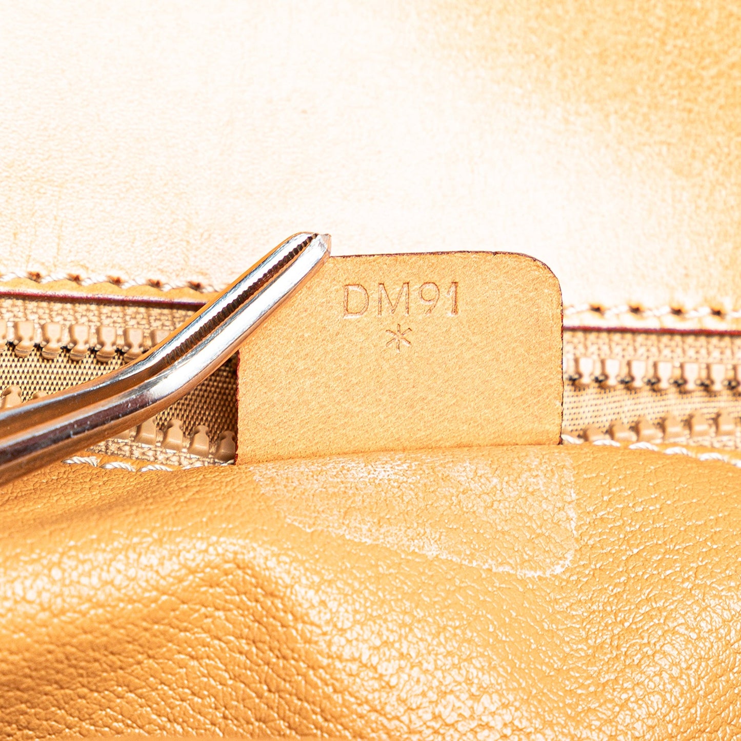 Celine Macadam Coated Canvas Clutch Brown
