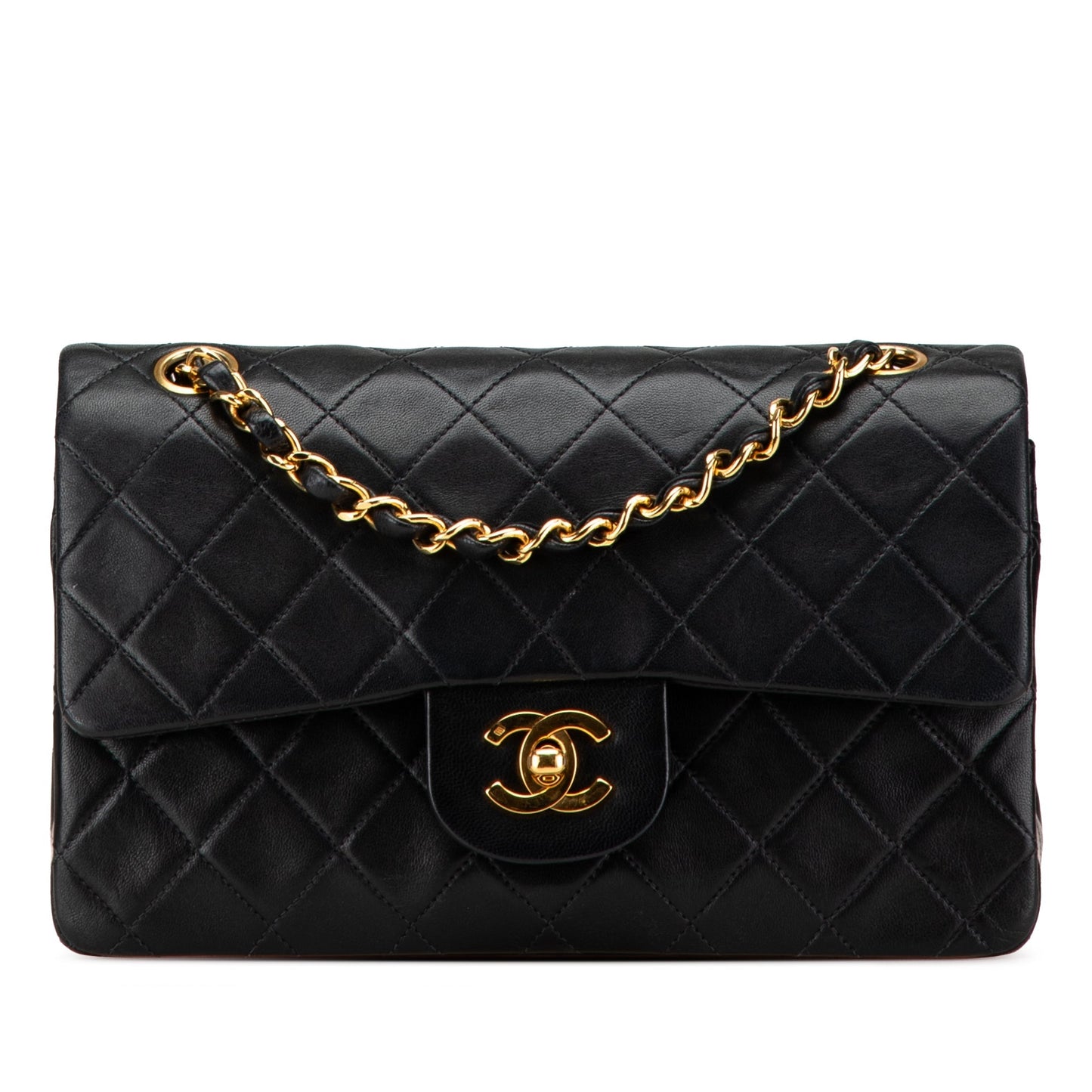 Chanel Small Classic Lambskin Double Flap Black