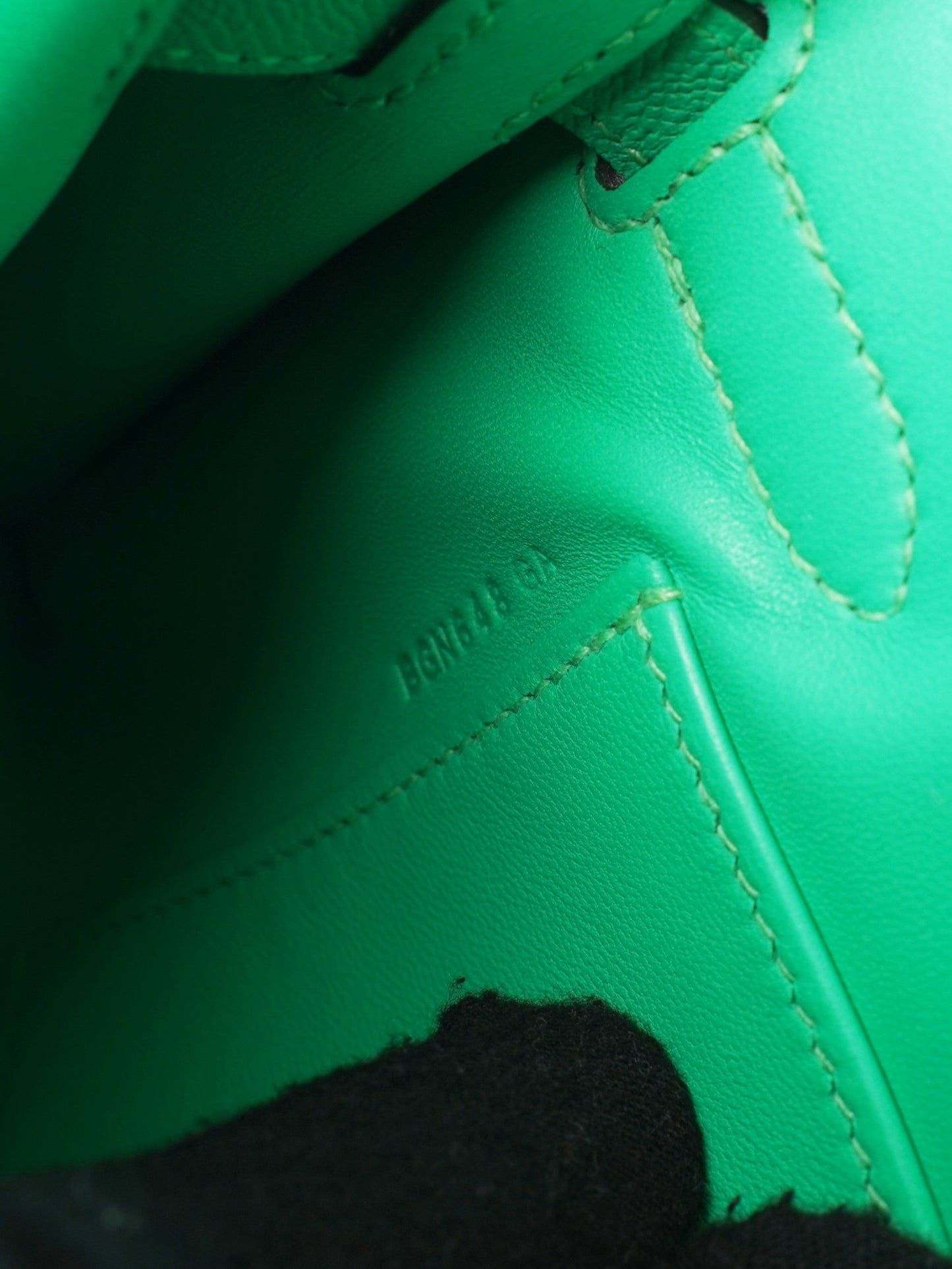 Hermes Kelly Elan Vert Comics Epsom Leather