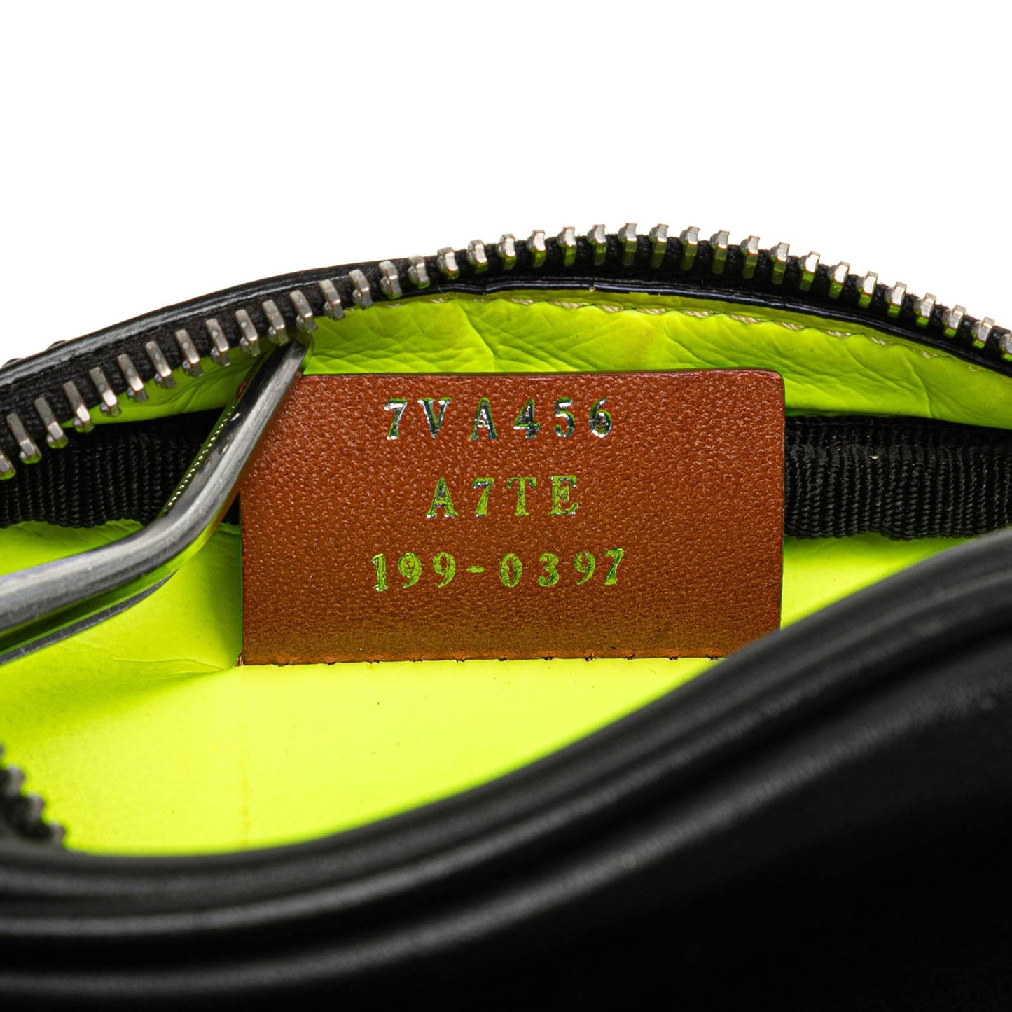Fendi Small Leather Monster Bug Crossbody Black