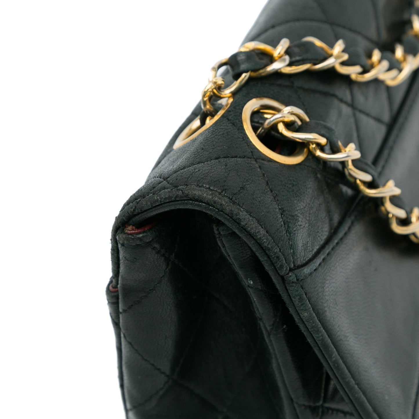 Chanel Quilted Lambskin Shoulder Bag Black