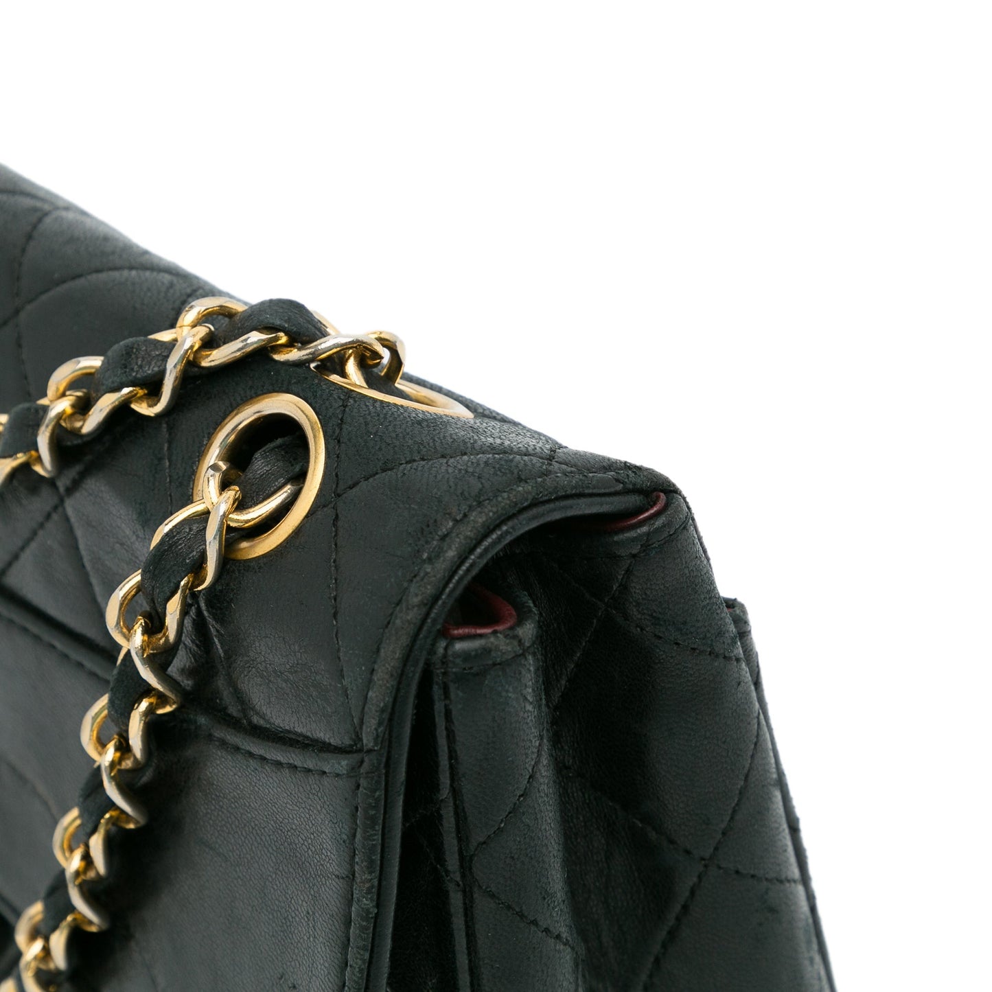 Chanel Quilted Lambskin Shoulder Bag Black