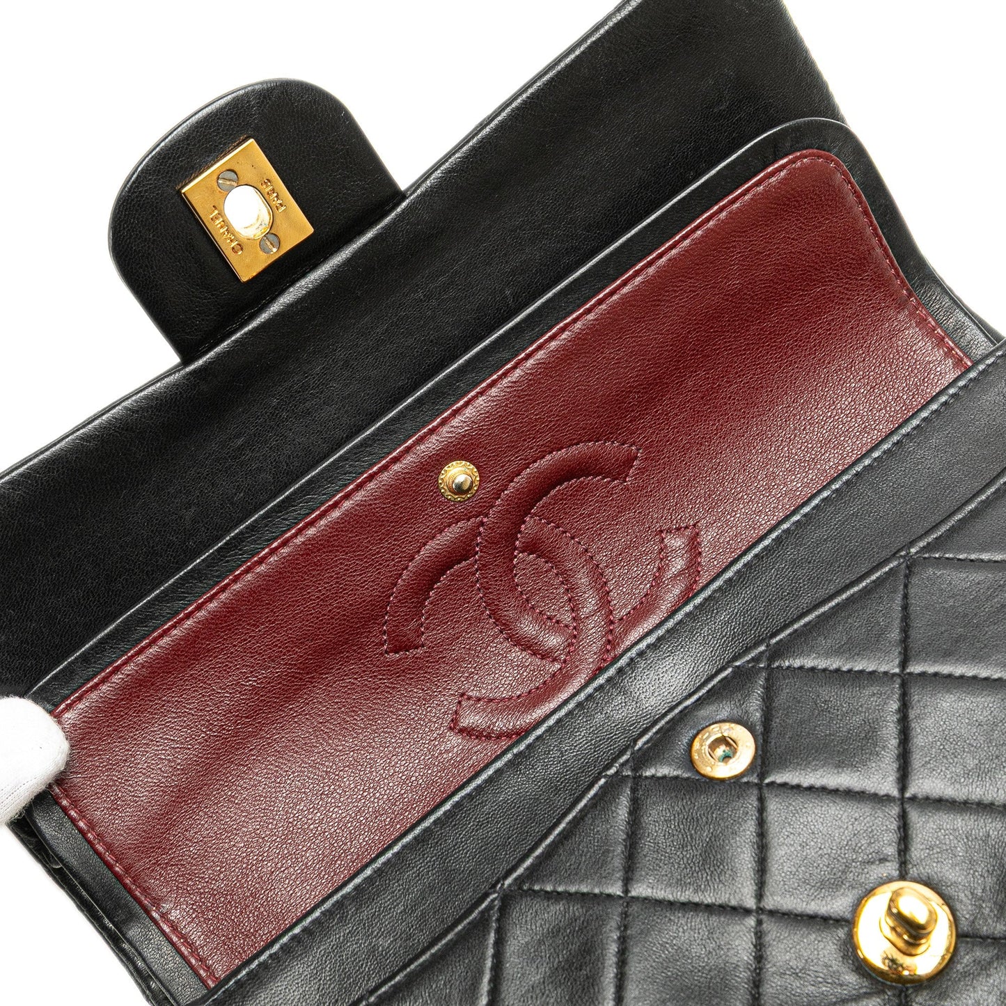 Chanel Small Classic Lambskin Double Flap Black