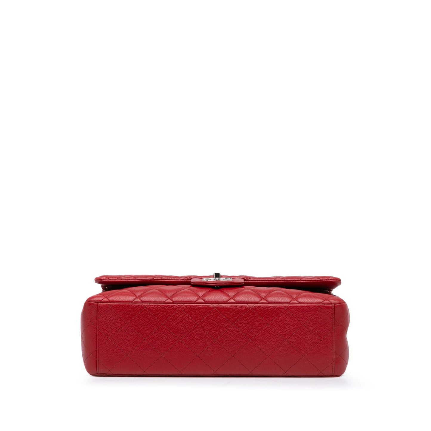 Chanel Maxi Classic Caviar Double Flap Red