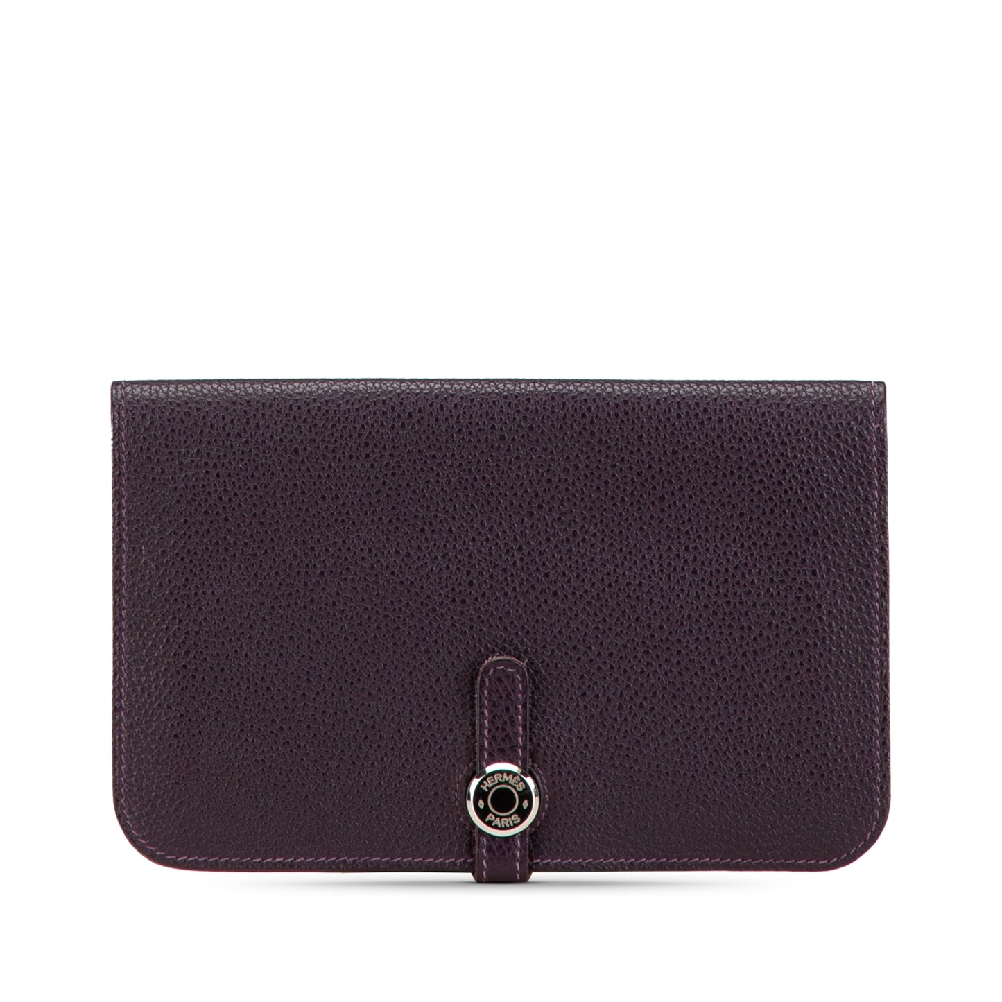 Hermès Togo Dogon Wallet GM Purple