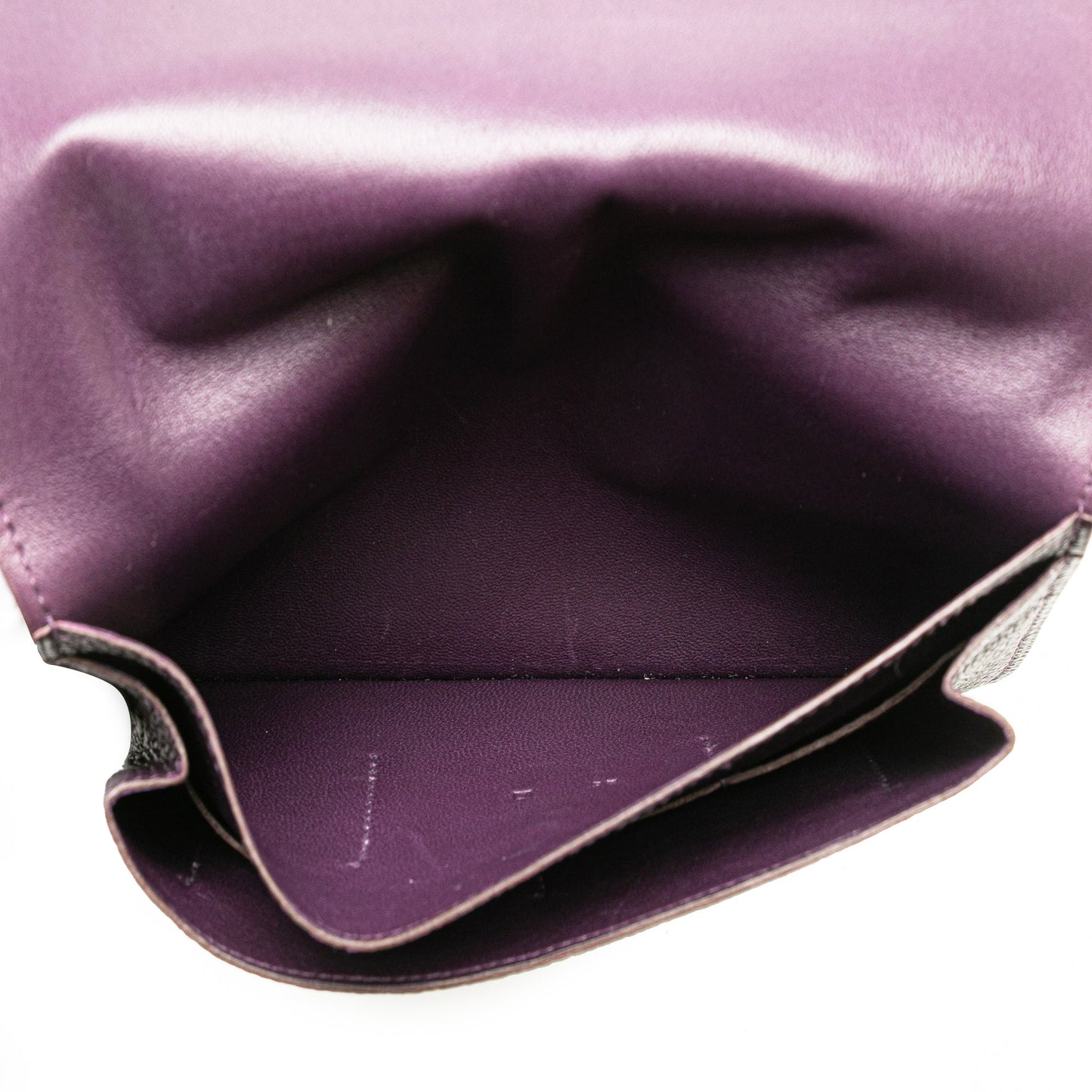 Hermès Togo Dogon Wallet GM Purple